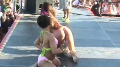 Check out how these bitches flash their tits during spring break