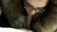 Racoon fur blowjob