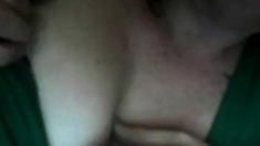 UK girl quick boob flash on webcam