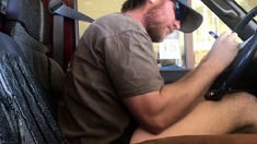 Horny Guy Bustin A Nut at the Bank ( Hands free Public Cum )