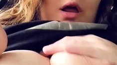 This large amateur cam girl has some very big boobs