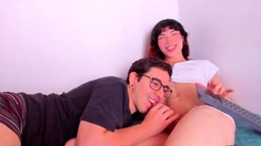 Shemale Tranny Sucks Dildo Blowjob