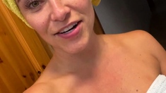 Great Big Boobs On Masturbating Redhead