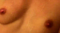 Small tit girl loves to masturbate