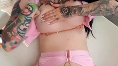 Cute amateur webcam teen girl toying pussy on webcam