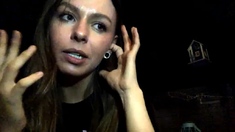 Cute curly brunette solo webcam masturbation