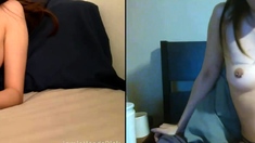 Young amateur teen in solo masturbation getting kinky