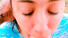 Hot amateur teen blowjob and facial HD video