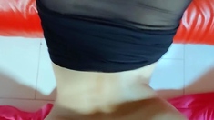 Perfect ass brunette sucing and banging POV