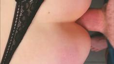 Big ass amateur blonde fucking POV in public