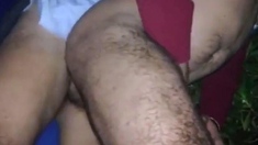 Bareback Latin Amateur Anal in the Woods