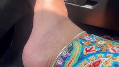 Maitresse Madelines solo foot fetish POV