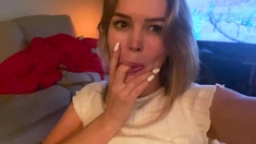 Amazing amateur blonde enjoying a doggystyle