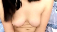 Latina teen Renae Cruz hot solo dildo masturbation