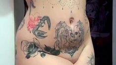 Big boobs milf masturbates with her dildo