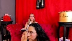 Blonde brunette lesbians flaming pussy licking fingering