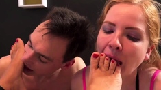 Blonde youngsters Foot Fetish