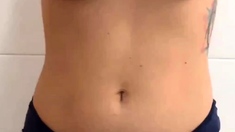 Big boobs milf masturbates with her dildo