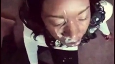 Ebony Amateur's Massive Facial