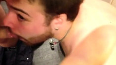 Covering My Buddy's Face With Cum