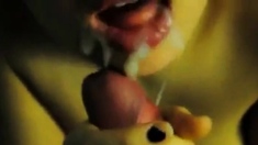 Close Up Blowjob And A Thick Cumshot In A Thick Lips