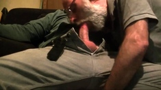 Dutch Bearded Grandpa Gives Blowjob To Chubby Guy