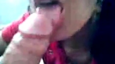 Kazakh secretary sucking her boss at office