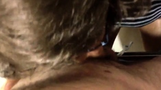 CD sucking me in Public Restroom