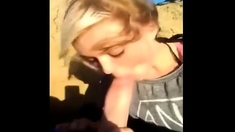 Absolutely Gorgeous Girlfriend Sucking Outdoor